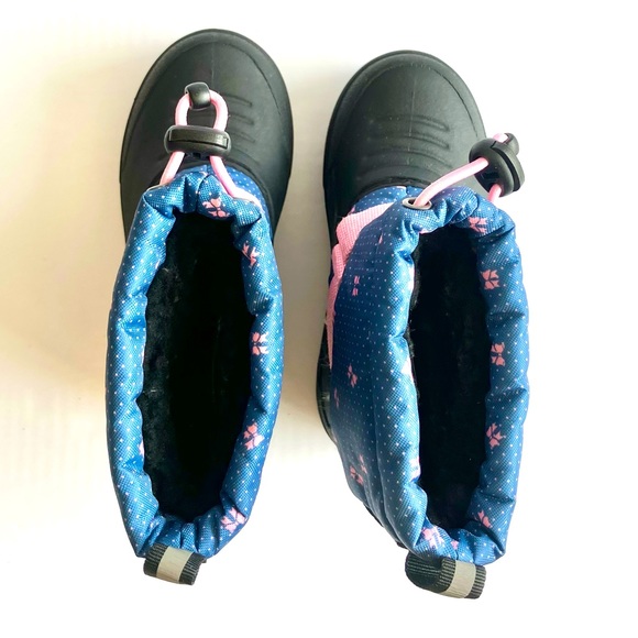 Northside Frosty Kid’s Snow Boot Blue/Pink Polka Dot/Bows Sz 8 - Picture 8 of 9